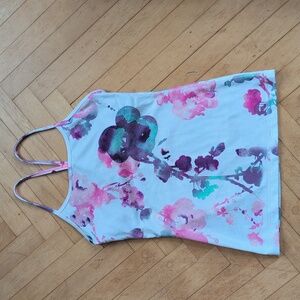 Lululemon Floral Watercolor Power Y Tank Size 4